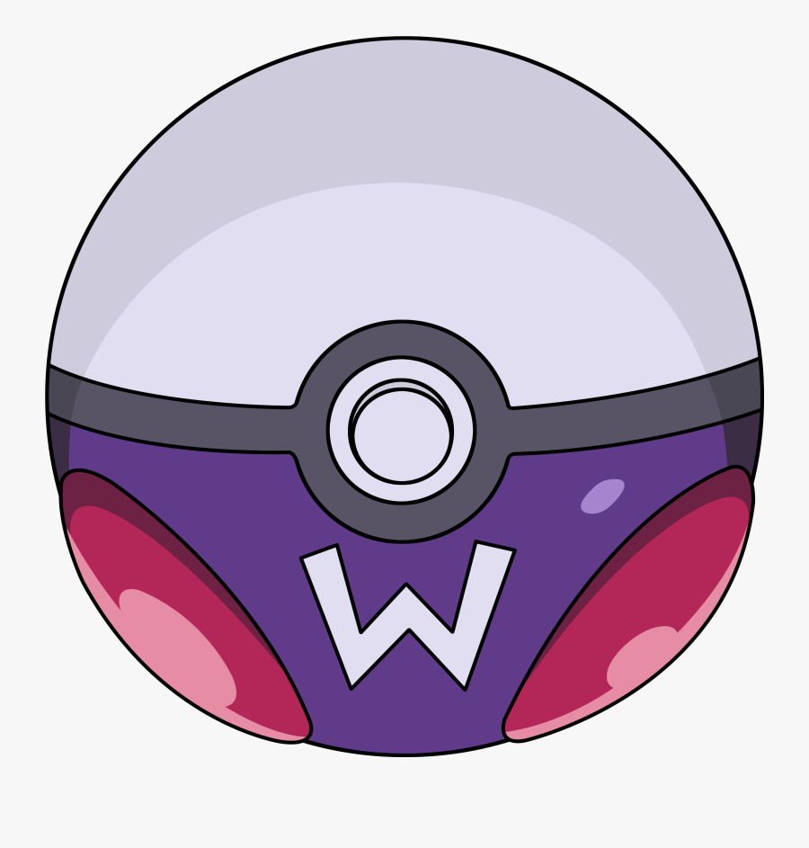 Pokeball Clipart Half - Pokemon Master Ball Png, Transparent Clipart