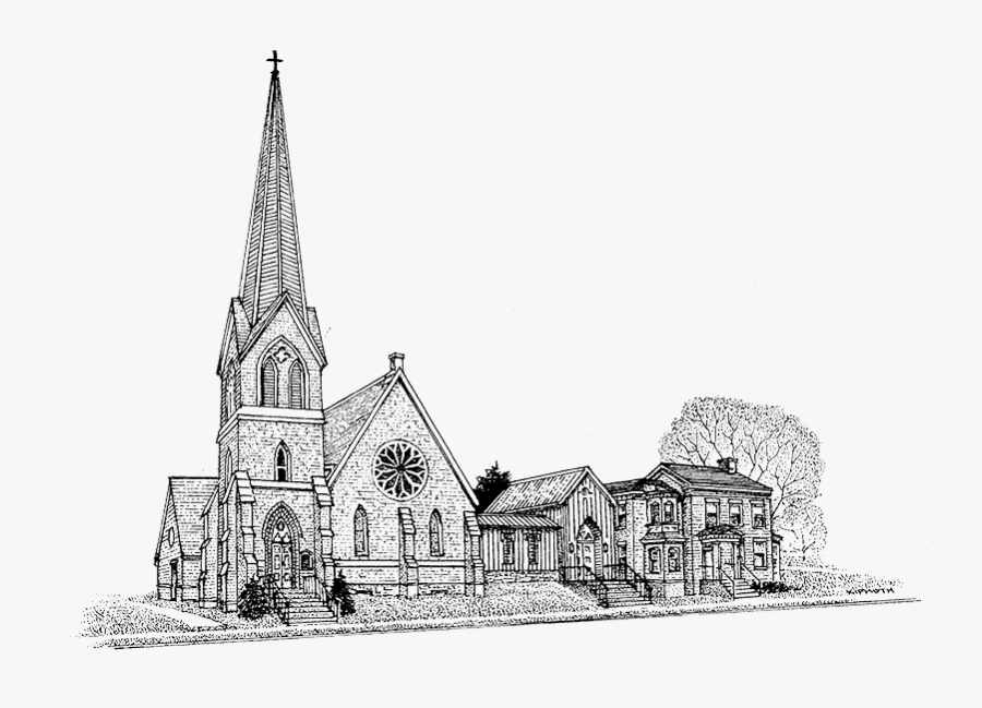 Gallery Christ Episcopal Churchdrawing - Sketch, Transparent Clipart