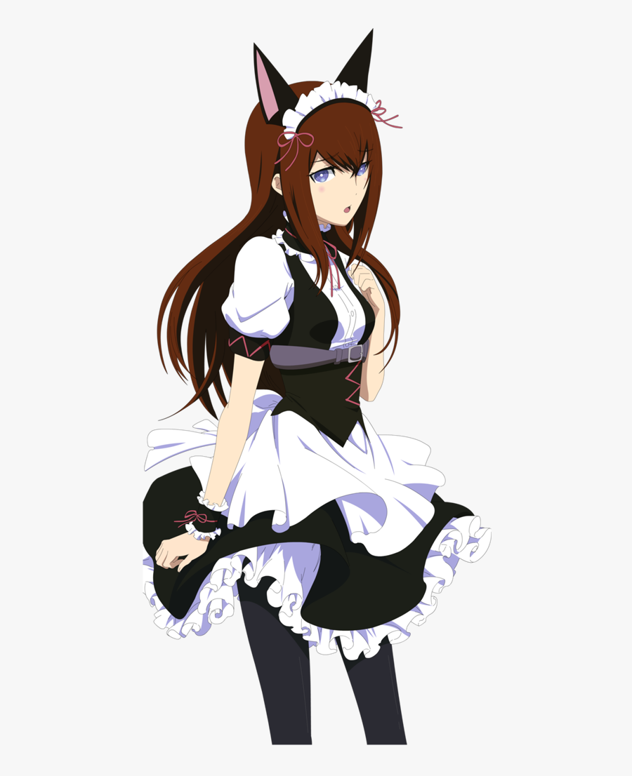 Steins Gate Kurisu Maid, Transparent Clipart