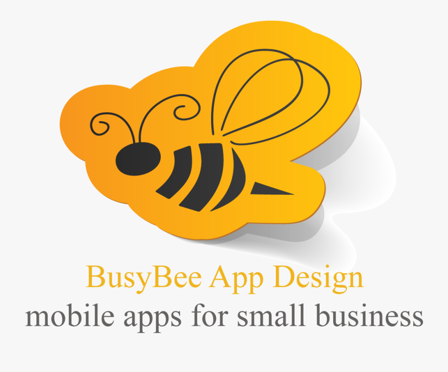 Busy Bee App Design - Mobile App, Transparent Clipart