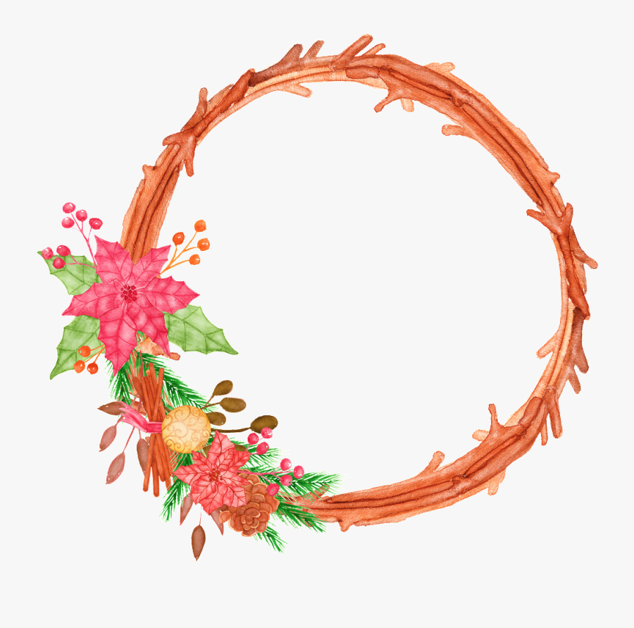 Transparent Red Maple Png - Fall Leaves Art Wreath Png, Transparent Clipart