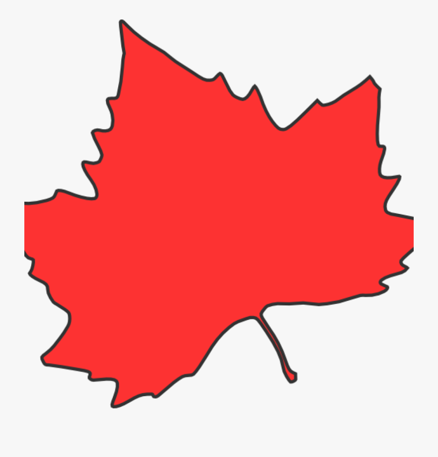 Maple Leaf Clipart Clip Art At Clker Vector Online - Red Maple Leaf Clipart, Transparent Clipart