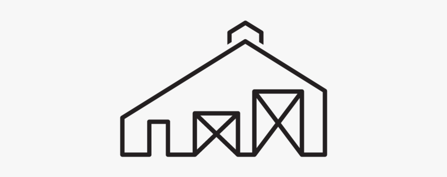 Farm House Clip Art Black And White, Transparent Clipart