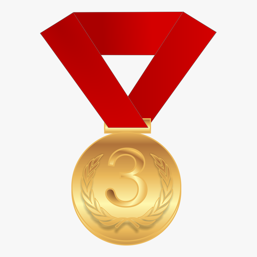 Gold Medal, Transparent Clipart