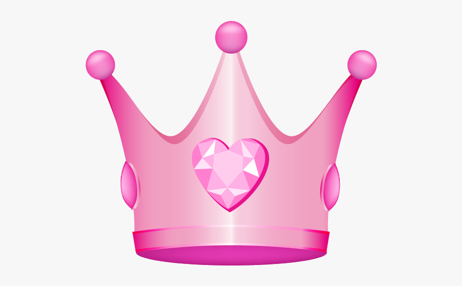 #pink #crown #tiara #queen #princess #royal #hearts, Transparent Clipart