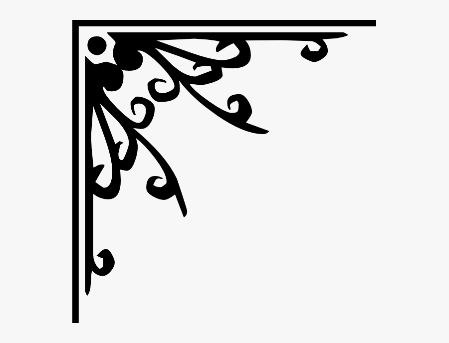 Svg Corner Decorative - Page Corner Decoration Png, Transparent Clipart