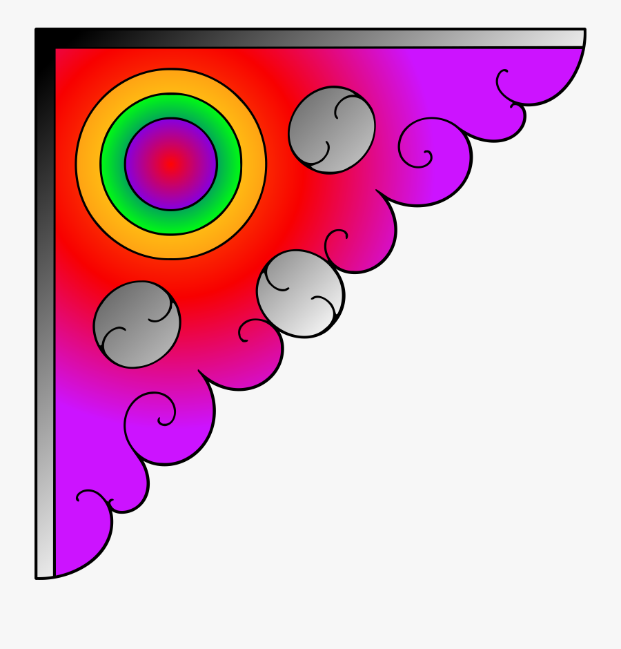 Decorative Corner 5 Clip Arts - Vector Clipart New Corner Png, Transparent Clipart