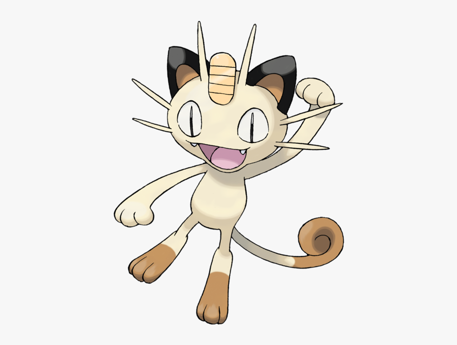 Pokemon Meowth, Transparent Clipart