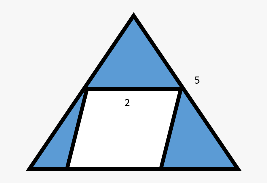 Find The Area Of The Shaded Region Triangle And Parallelogram, Transparent Clipart