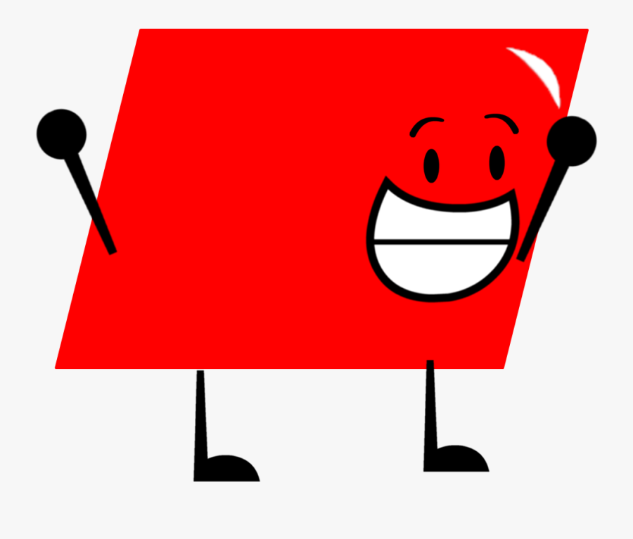Orange Pose - Red Parallelogram, Transparent Clipart