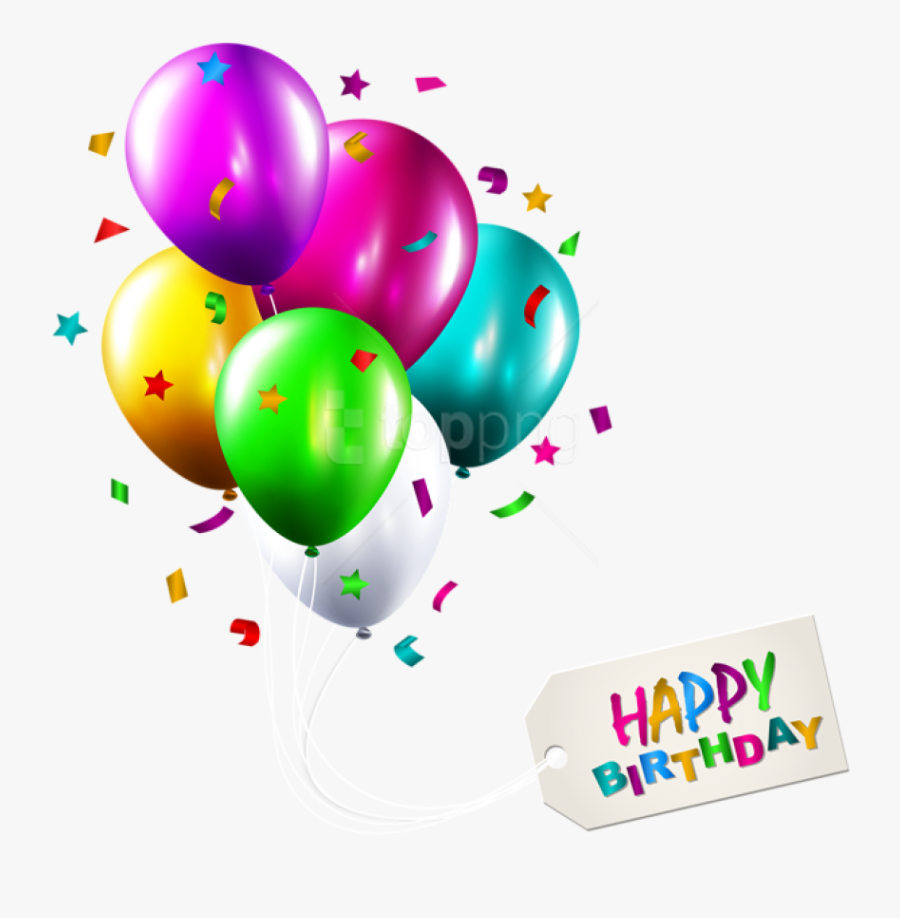 Transparent Mickey Mouse Birthday Png - Happy Birthday Balloons Png, Transparent Clipart