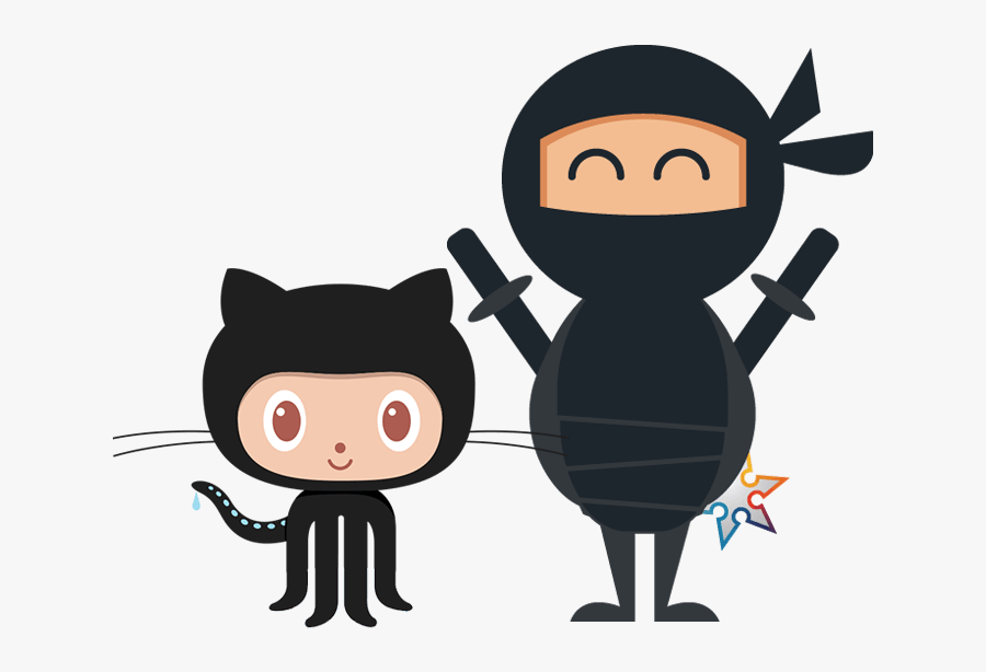 Hiroto And Octocat - Github Octocat, Transparent Clipart