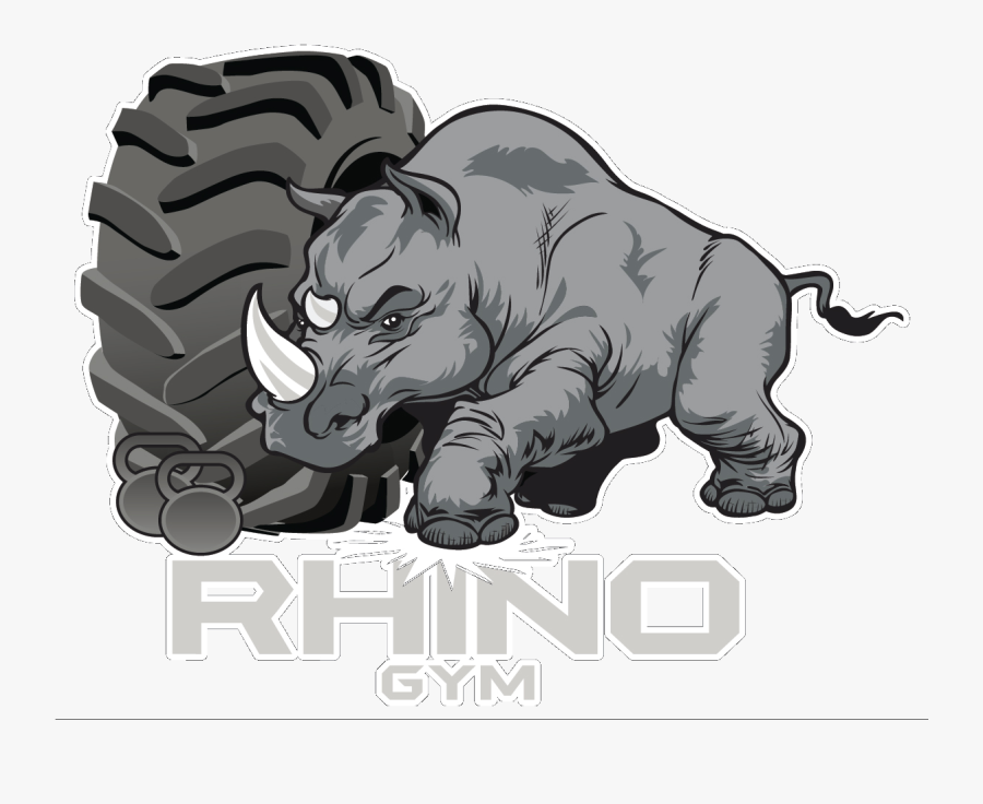 Rhino Gym - Illustration, Transparent Clipart