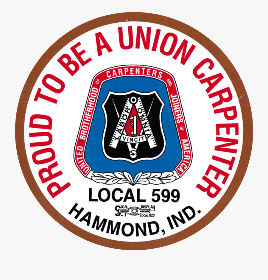 Carpenters Local - Emblem, Transparent Clipart