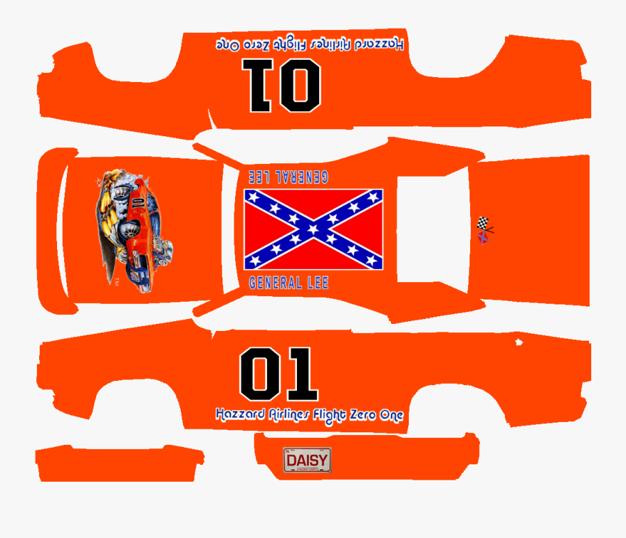 Dodge Charger General Lee - Dixieland, Transparent Clipart