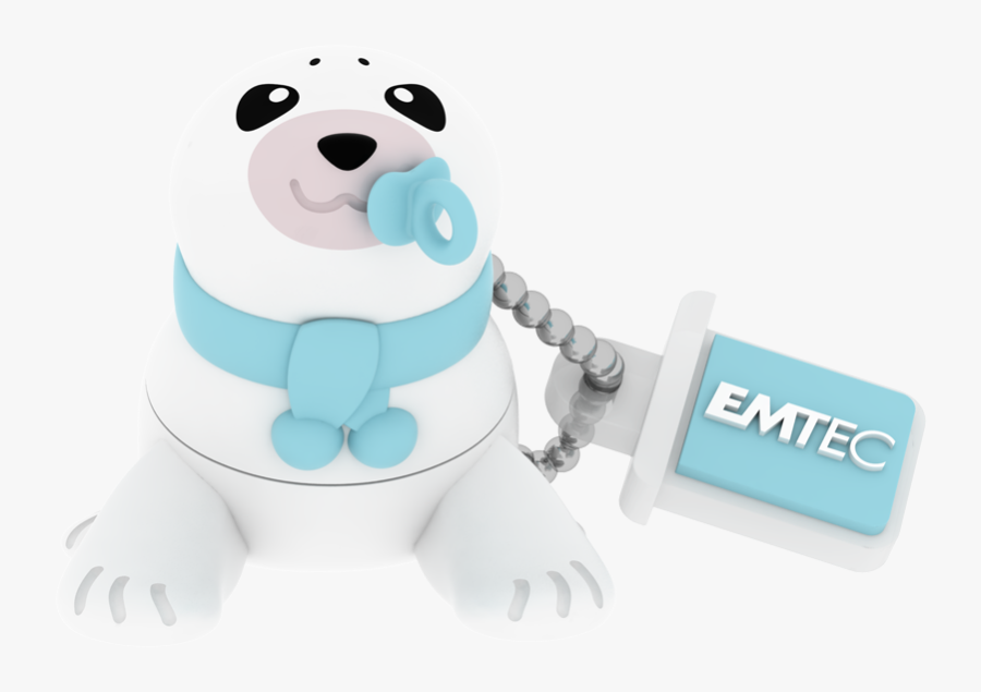 Animalitos Family Baby Seal Closed - Memorias Emtec Animalitos, Transparent Clipart