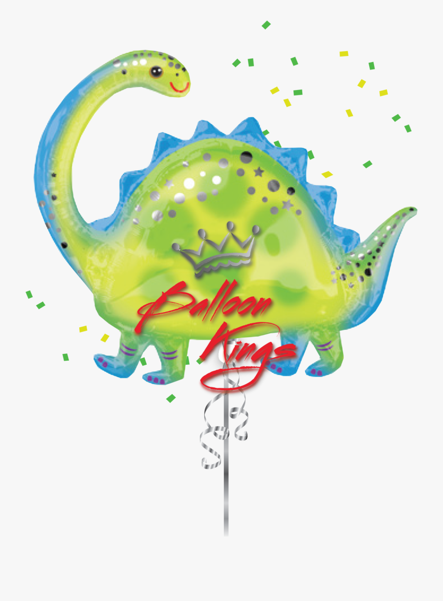 Brontosaurus - Dinosaur Foil Balloon, Transparent Clipart