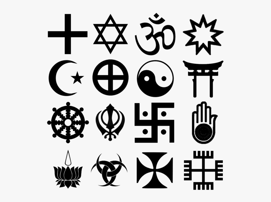 Clip Art Religion Row Christianity Judaism - Old And New Religions, Transparent Clipart