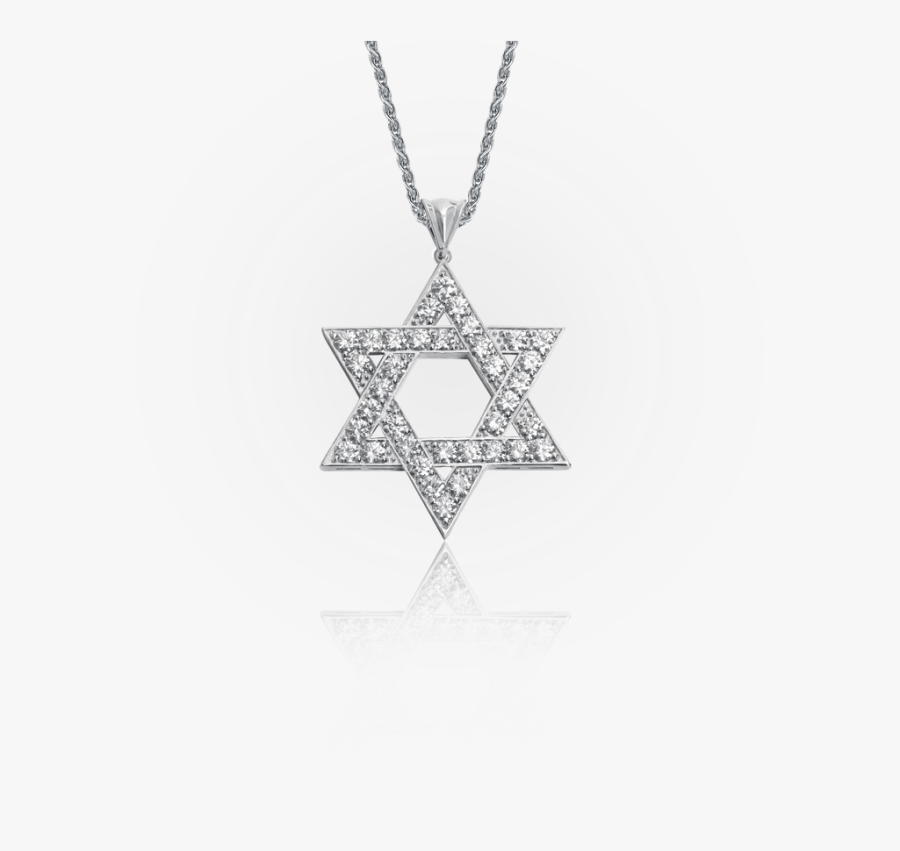Star Of David Necklace Png, Transparent Clipart
