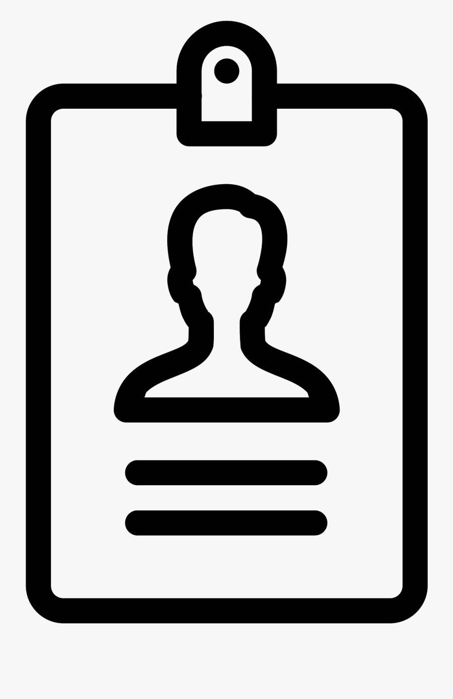Id Badge Icon Png - Name White Icon Png, Transparent Clipart
