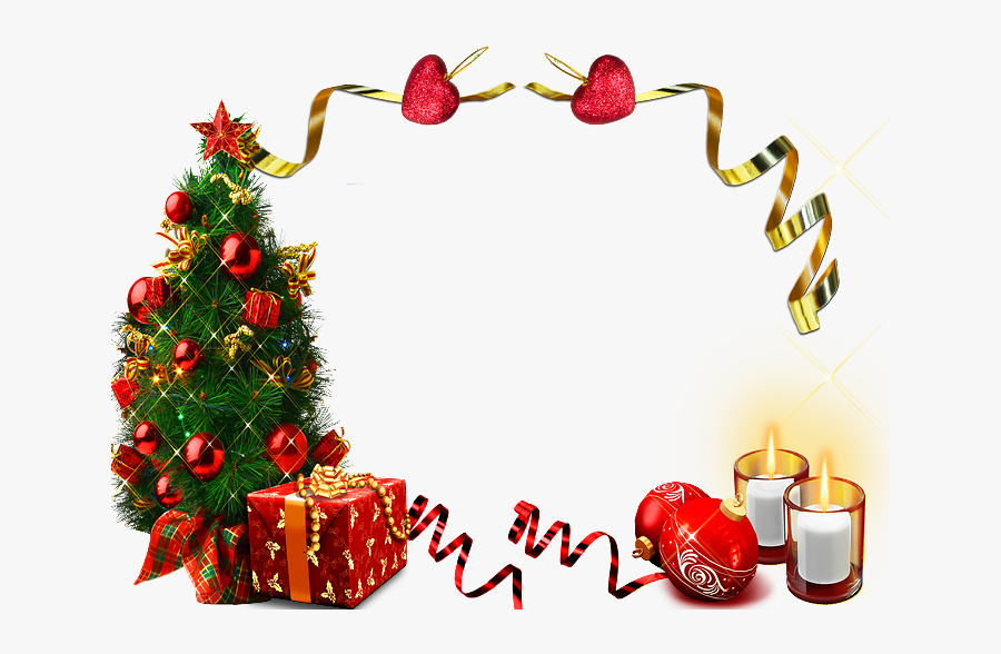 Tube Cadre De Noel Page Clipart , Png Download - Christmas Frame Png, Transparent Clipart