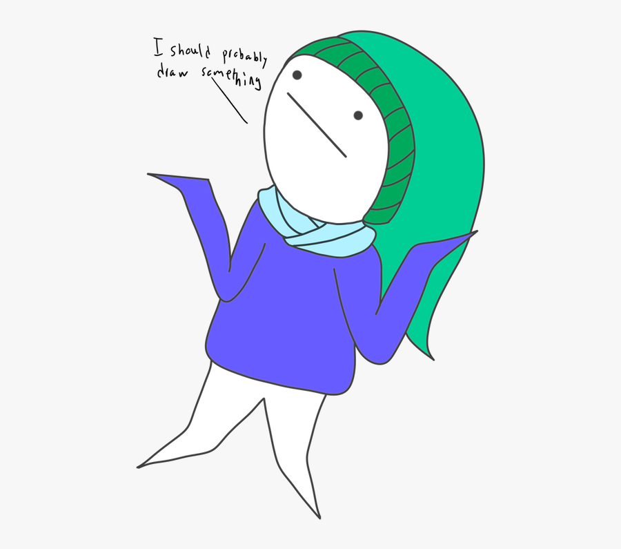 Draw Something, Dangit - Cartoon, Transparent Clipart
