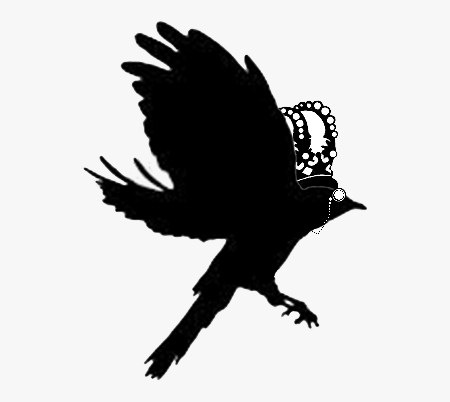 Transparent Flying Crow Png - Flying Bird Silhouette, Transparent Clipart