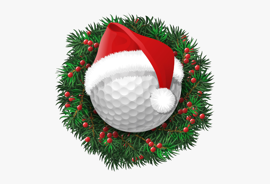 Santa Golfing Clip Art, Transparent Clipart
