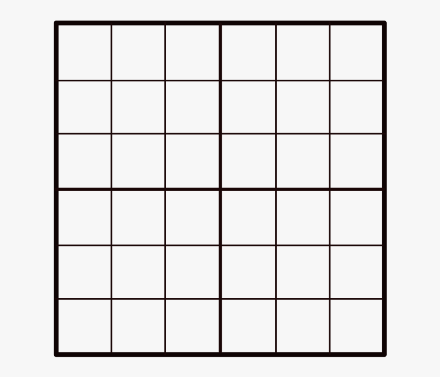Square,angle,symmetry - 6 X 6 Grid Png, Transparent Clipart