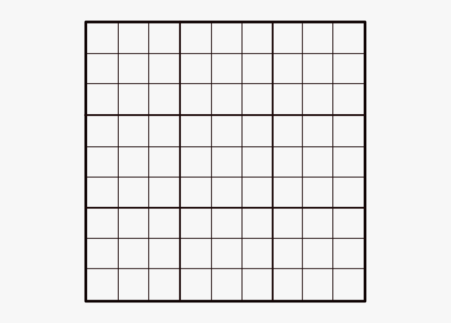 Hd Empty Sudoku Grid - Sudoku Puzzles, Transparent Clipart