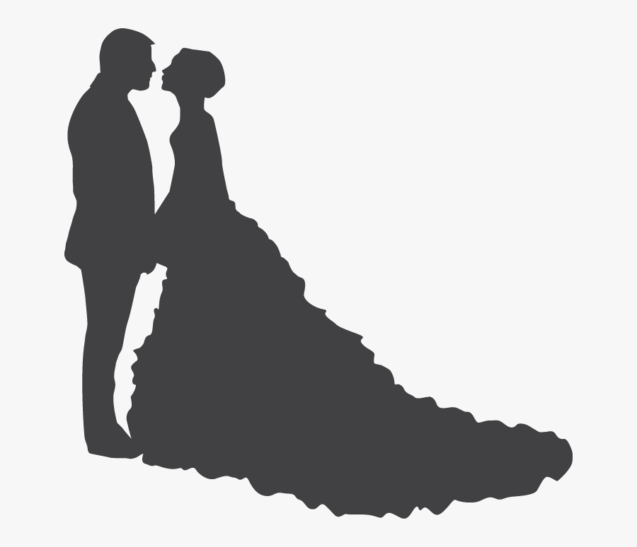 Transprent Png Free Clipart , Png Download - Silueta Novios Boda Vector, Transparent Clipart