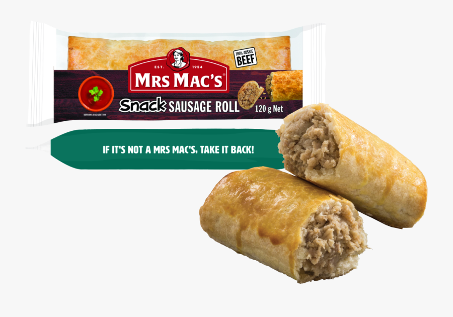 Mrs Mac Sausage Roll - Mrs Macs Sausage Roll, Transparent Clipart