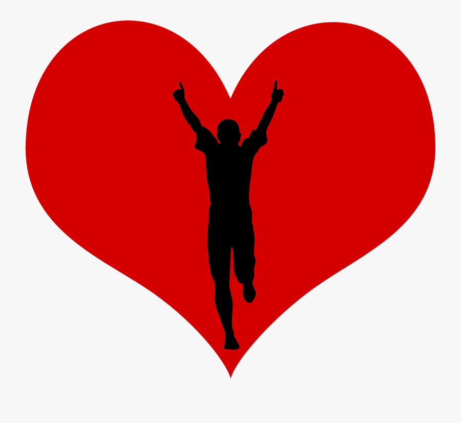 Valentine Run Logo Clipart , Png Download - Silhouette, Transparent Clipart