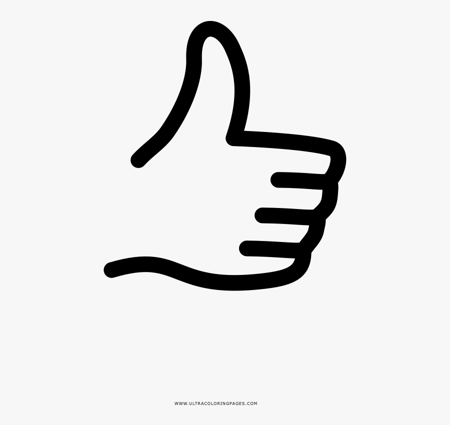Transparent White Thumbs Up Png, Transparent Clipart