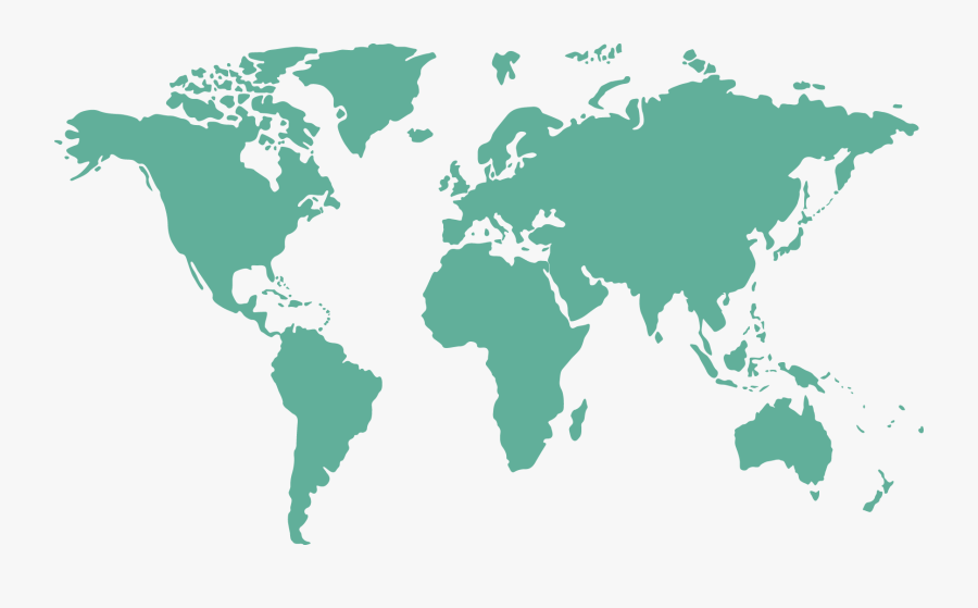 Globe World Map - International Happiness At Work Week, Transparent Clipart