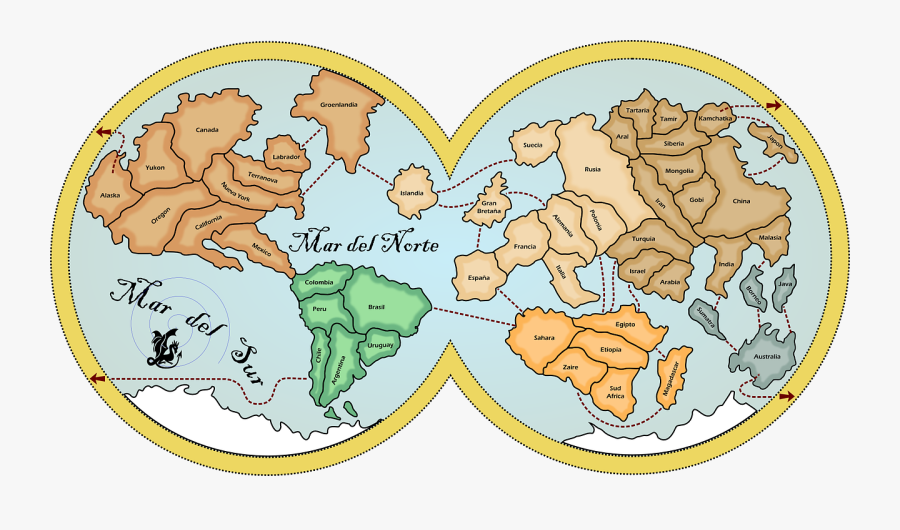 Map Earth Continents Free Photo - World Map, Transparent Clipart