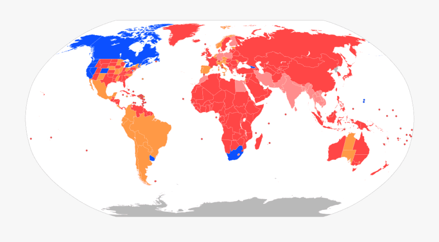 Map Of World Cannabis Laws - Many Countries Have Ratified The Convention, Transparent Clipart