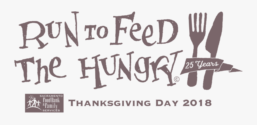 Run To Feed The Hungry - Run To Feed The Hungry Logo, Transparent Clipart