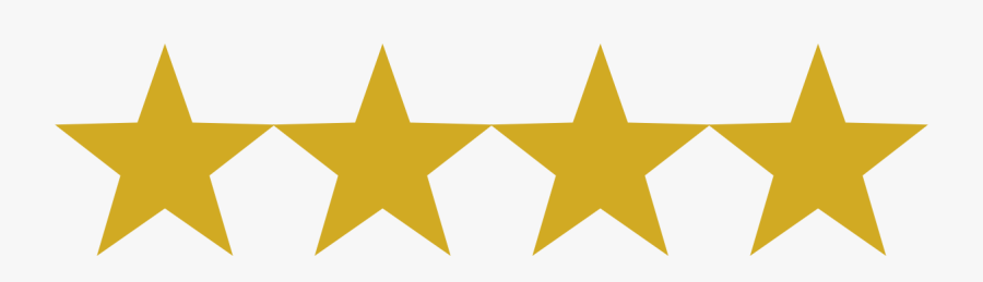 4 Red Stars Clipart , Png Download - Red 5 Stars Png, Transparent Clipart