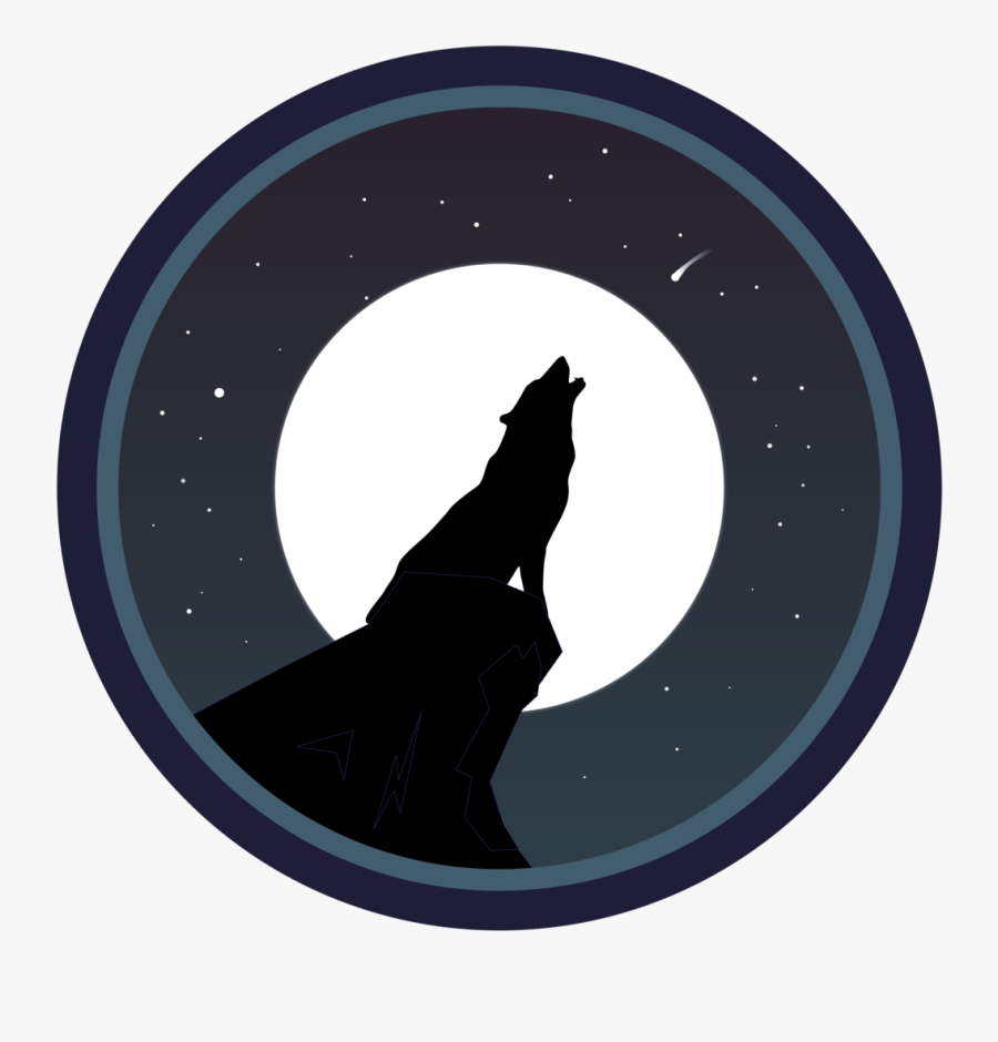 Gray Wolf Silhouette - Ville De Saint Etienne, Transparent Clipart