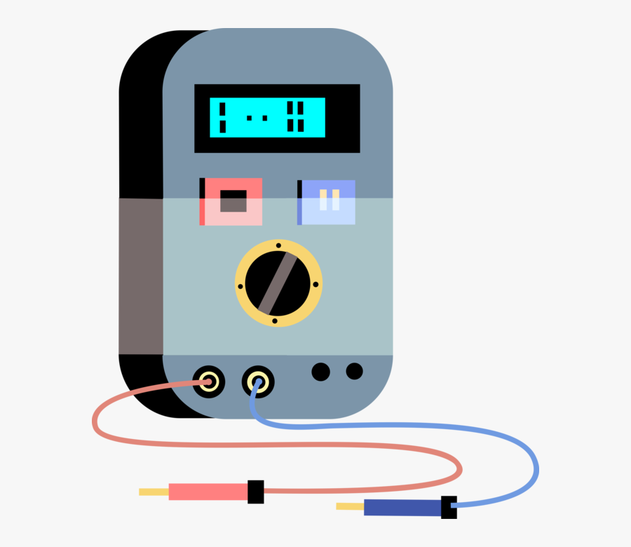Vector Illustration Of Voltage Tests Presence Of Absence - Electronic Equipments Vector In Png, Transparent Clipart