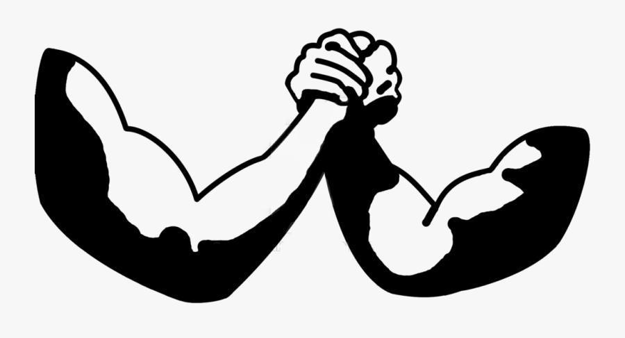 Elbow Clipart Strong Hand - Arm Wrestling Clip Art, Transparent Clipart