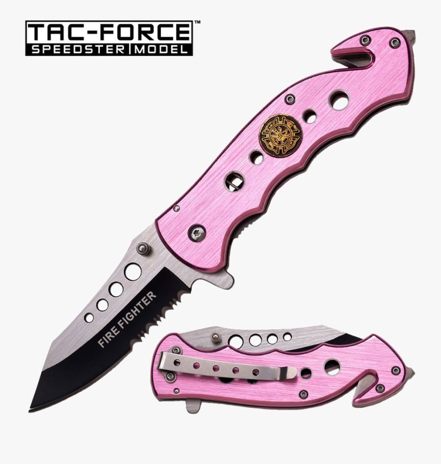 Pink Firefighter Knife, Transparent Clipart