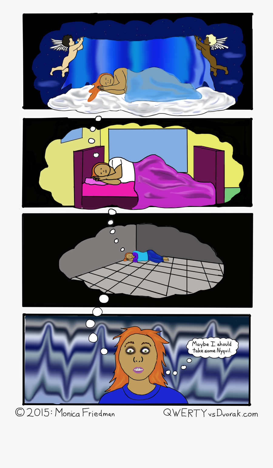 The Heavenly Cloud Sleeping Monica Dreams That She - Cartoon, Transparent Clipart