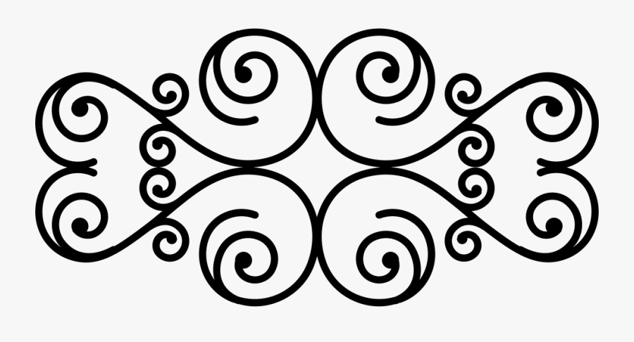 Floral Design Of Spirals Comments - Small Floral Design Png, Transparent Clipart