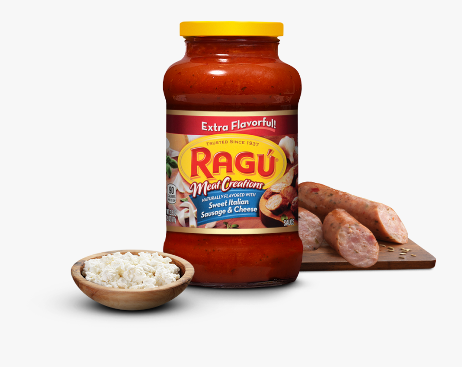 Ragu Italian Sausage And Cheese, Transparent Clipart