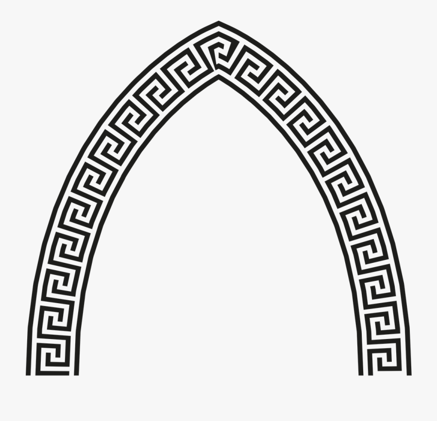 Transparent White Globe Png - Greek Key Circle, Transparent Clipart