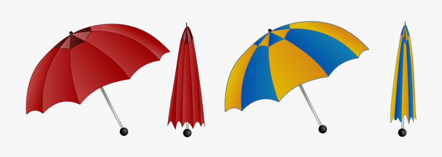 Umbrella, Colorful, Rain, Weather, Blue - Scalable Vector Graphics, Transparent Clipart