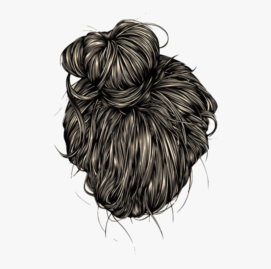 #freetoedit #overlay #hair #hairstyles #topknot #summer - Mujer De Chongo Png, Transparent Clipart