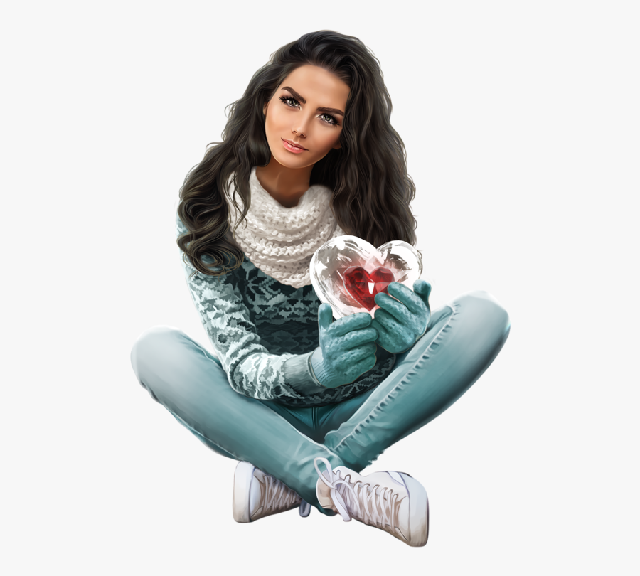 Transparent Rockettes Clipart - Tube Png Femmes D Hiver, Transparent Clipart